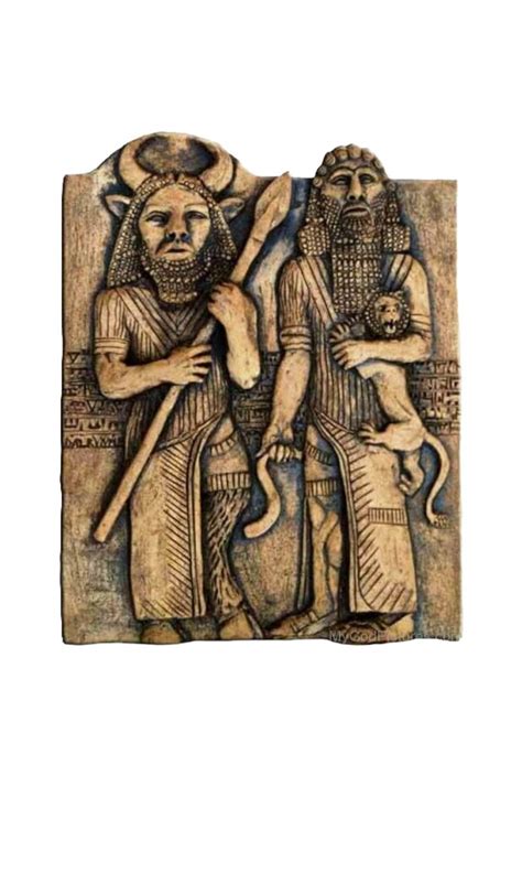 Epic of the Gilgamesh Flood Tablet /enkidu/enki/ancient Demon Annunaki Relief Tablo/ Gilgamesh ...