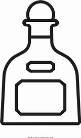 Tequila Bottle Coloring Page  Clipart Png Download Full sketch template