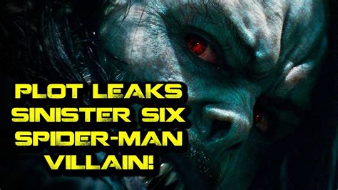 MORBIUS Plot Leaks Detail Sinister 6 Spider-Man & Crazy Villain - YouTube