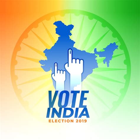 Free Vector | Vote for india election background