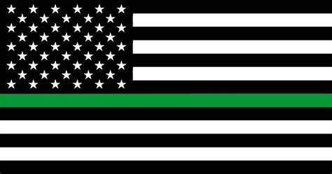 Thin Green Line American Flag SVG File - Etsy