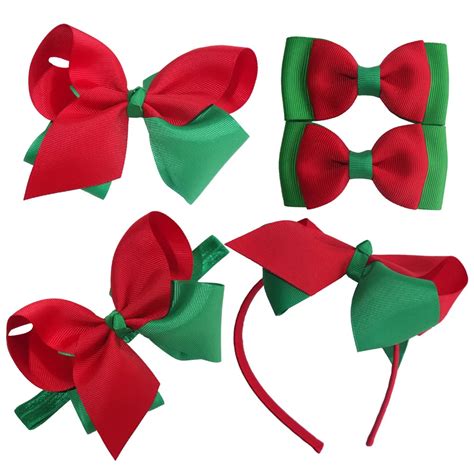 Christmas hair bow Christmas gift Children Girls hair bow Hair clips Elastic Headband Hairband ...