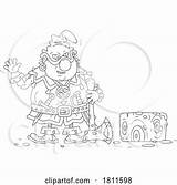 Licensed Clipart Cartoon Evil Executioner By Alex Bannykh 1811598 sketch template