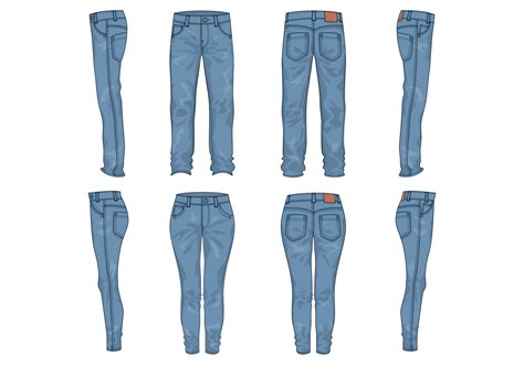 Как нарисовать джинсы - 90 фото