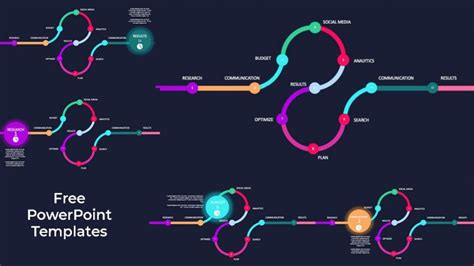 Free Download | Timeline Process PowerPoint Template | Morph Transition