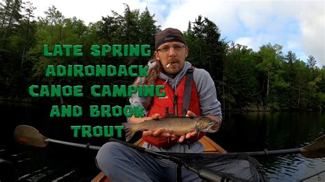 4 Days Of Adirondack Brook Trout Fishing And Canoe Camping On My ...