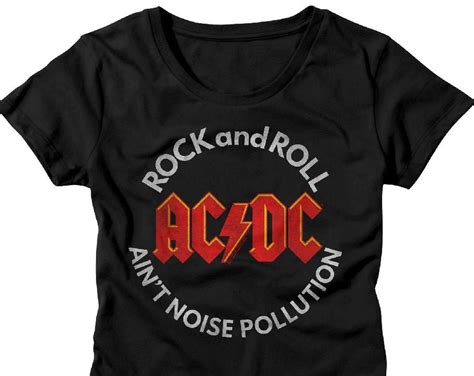 Ac/Dc Rock And Roll Ain’T Noise Pollution Black Shirts – Music Fans ...