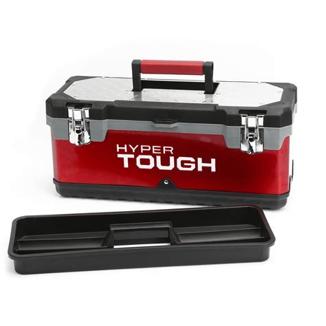 Hyper Tough 20-Inch Stainless Steel & Plastic Tool Box – BrickSeek