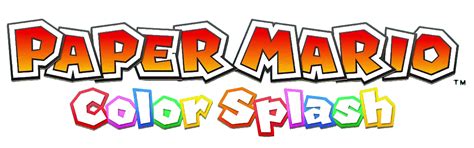 Imagen - Paper mario Color Splash logo.png | Super Mario Wiki | FANDOM ...