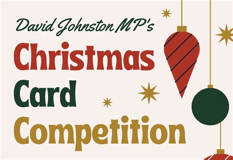 David launches his Christmas Card Competition | David Johnston