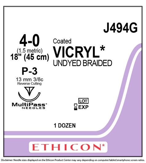 Ethicon Vicryl Suture Catalog - Catalog Library