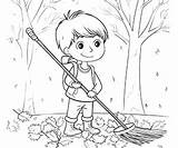 Free Rake Coloring Pages – Coloring Corner sketch template