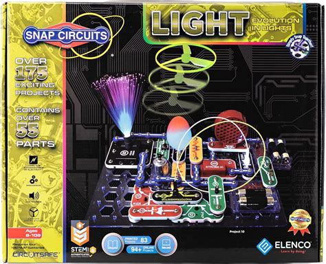 Buy Snap Circuits LIGHT Electronics Exploration Kit | Over 175 Exciting STEM Projects | Full ...