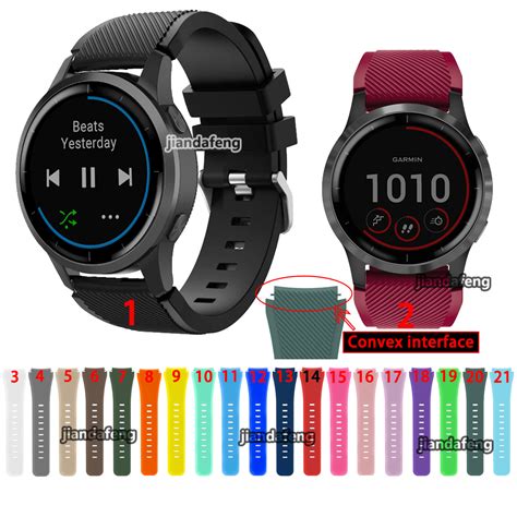 Sport Silicone Strap waterproof Band For Garmin Vivoactive 4 | Shopee ...