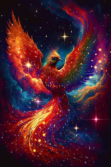 Phoenix Rising Digital Art by Katy Sidra - Fine Art America