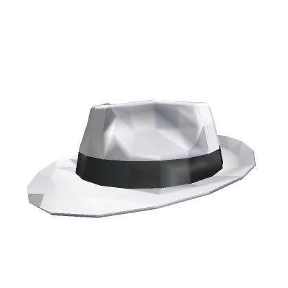 White Sparkle Time Fedora | Roblox Limited Item - Rolimon's