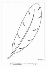 Feather Coloring Page sketch template