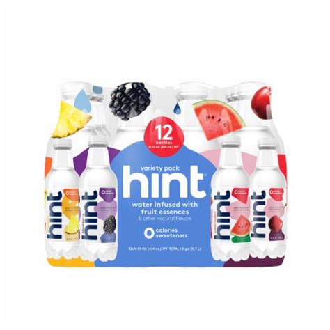 Hint® Variety Flavored Bottled Water, 12 ct / 16 fl oz - Food 4 Less