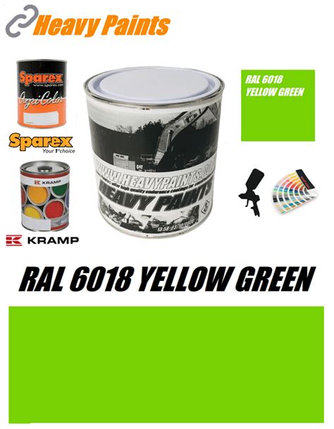 RAL 6018 Yellow Green Enamel Paint 1 Litre Tin