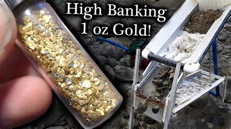 Sluicing one ounce of gold. (High Banking, How long?) - YouTube