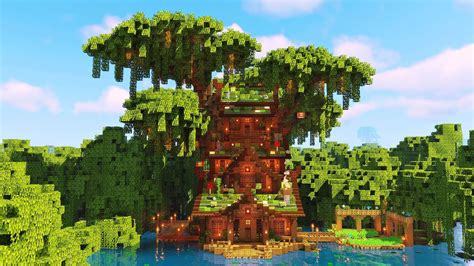 Mangrove Swamp Treehouse | Minecraft Timelapse - YouTube