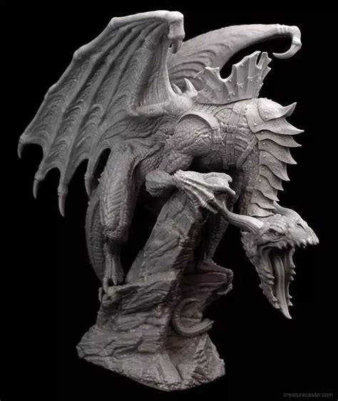 190mm Resin Figure Model Kit Creature Caster Mountain Dragon ...