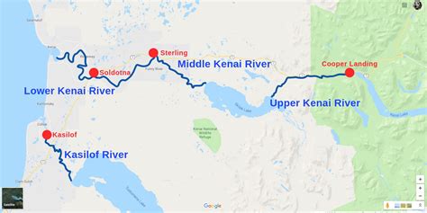 Kasilof & Kenai River Fishing Locations & Directions