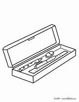 Pencil Case Coloring Pages sketch template