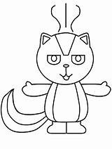 Stinktier Malvorlagen  Coloring Coloring Home sketch template