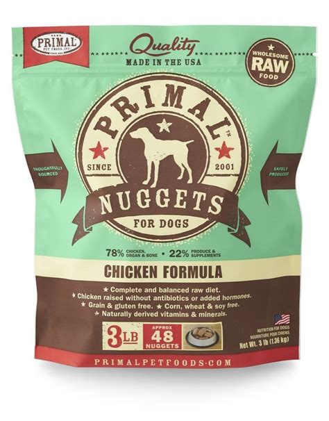 PRIMAL Raw Frozen Canine Chicken Formula 3 lb. - The Fish & Bone