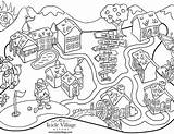 Western Town Coloring Pages sketch template