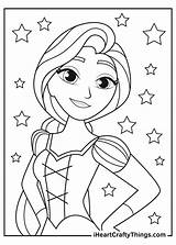 Rapunzel Coloring Pages Free sketch template