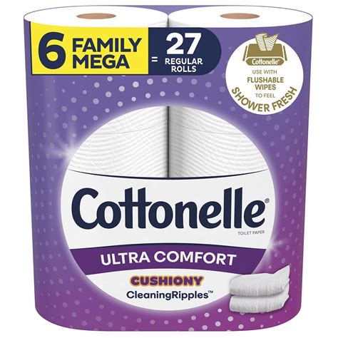 Buy Cottonelle Ultra Comfort Toilet Paper with Cushiony CleaningRipples ...