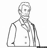 Abraham Lincoln Coloring Page sketch template