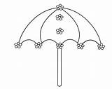 Printable Umbrella Coloring Pages sketch template