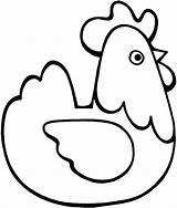 Chicken Face Coloring Pages sketch template