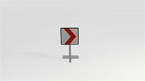 Traffic Sign Right Arrow Model - TurboSquid 2143864