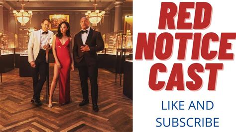 RED NOTICE CAST in 2021 | It cast, Crime film, Red