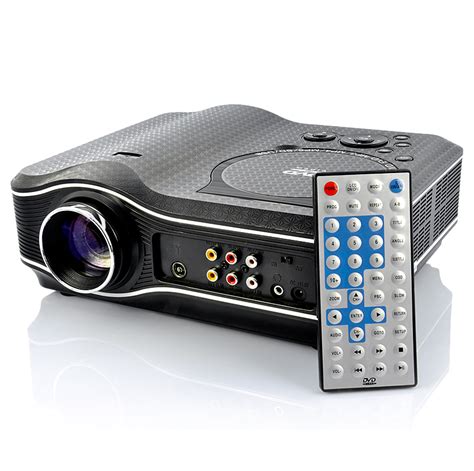 Multimedia LED Projector + Portable DVD Player (640 x 480, TV & AV In ...