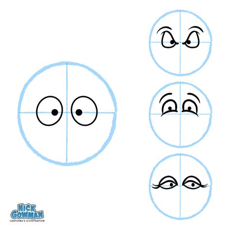 How to draw cartoon faces | A step by step drawing guide for beginners ...