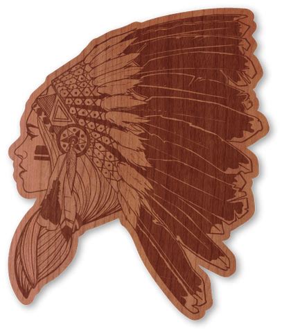 Native American Girl | Dust City Wood Stickers