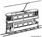 City New York Tram 9d66 Coloring Pages Printable sketch template
