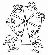 Printable Ferris Wheel Coloring Page  Free Pages sketch template
