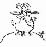 Billy The Goat On A Hill Full Of Grass Coloring Pages  Best Place To Color sketch template