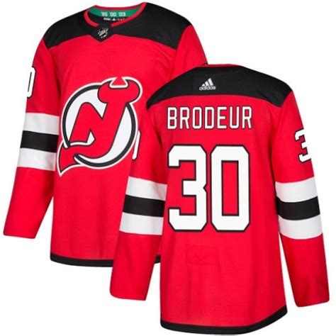 Martin Brodeur Youth Adidas New Jersey Devils Authentic Red Home Jersey