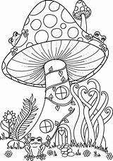 Mushroom Printable Coloring Pages sketch template