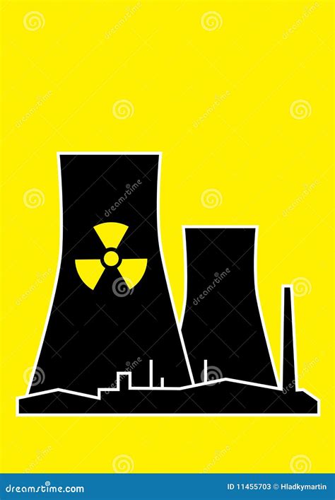 Nuclear Power Station Reactor Principle Detailed Explanation Outline Diagram Cartoon Vector ...