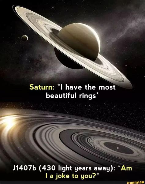 Saturn: have the most beautiful rings* J1407b (430 light years away ...