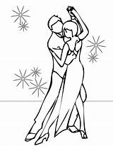 Ballroom Dancing Coloring Pages sketch template