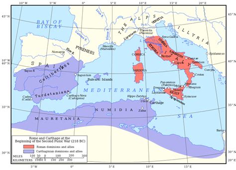 Archivo:Map of Rome and Carthage at the start of the First Punic War.svg - Wikipedia, la ...